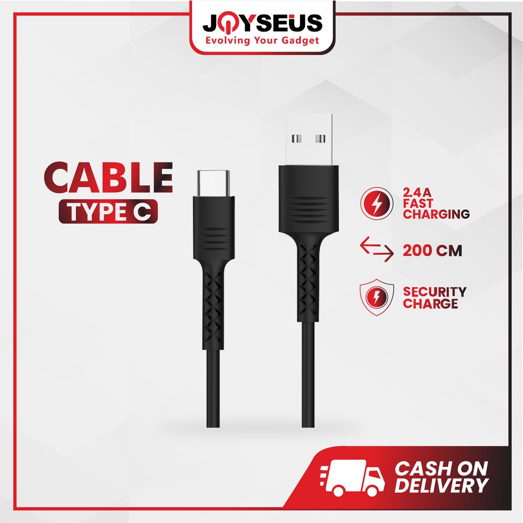 JOYSEUS 2M Micro USB / TYPE C Cable Universal Android Kabel Data Fast Charging Speed 2M 2 Meter QC 3.0 1M