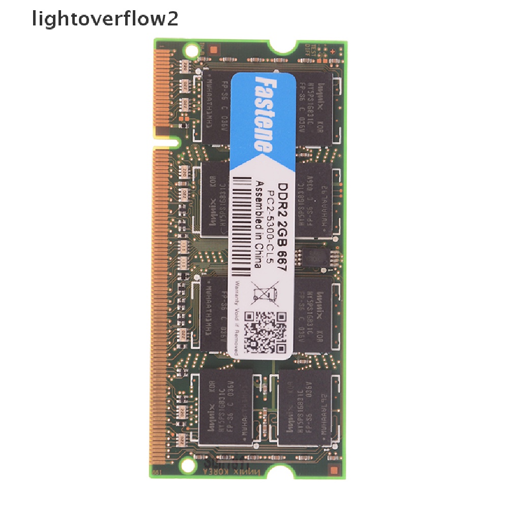 (lightoverflow2) Ram 2gb ddr2 pc2-6400 667mhz 800mhz Untuk Laptop