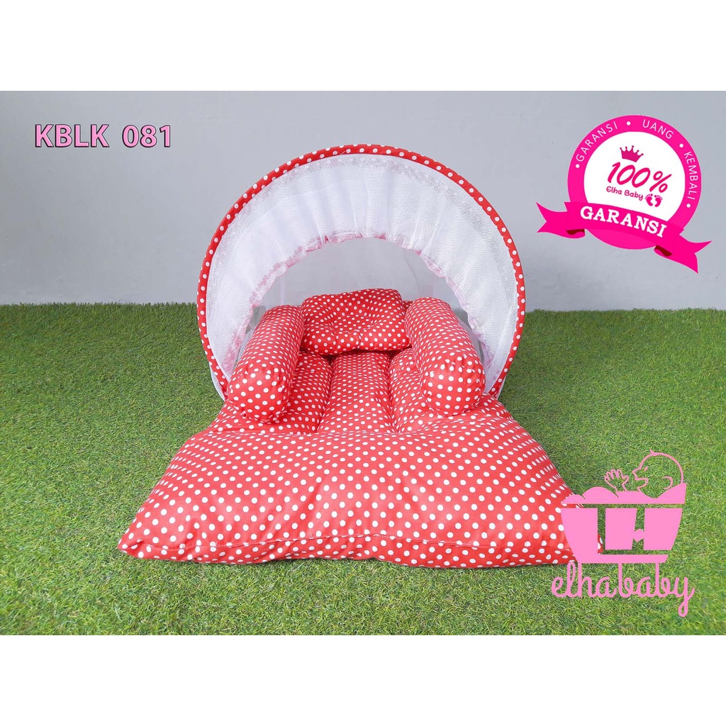 Kasur Bayi Lipat Kelambu Set Murah | Produk Perlengkapan Tempat Tidur Baby Peralatan Anak Baru Lahir