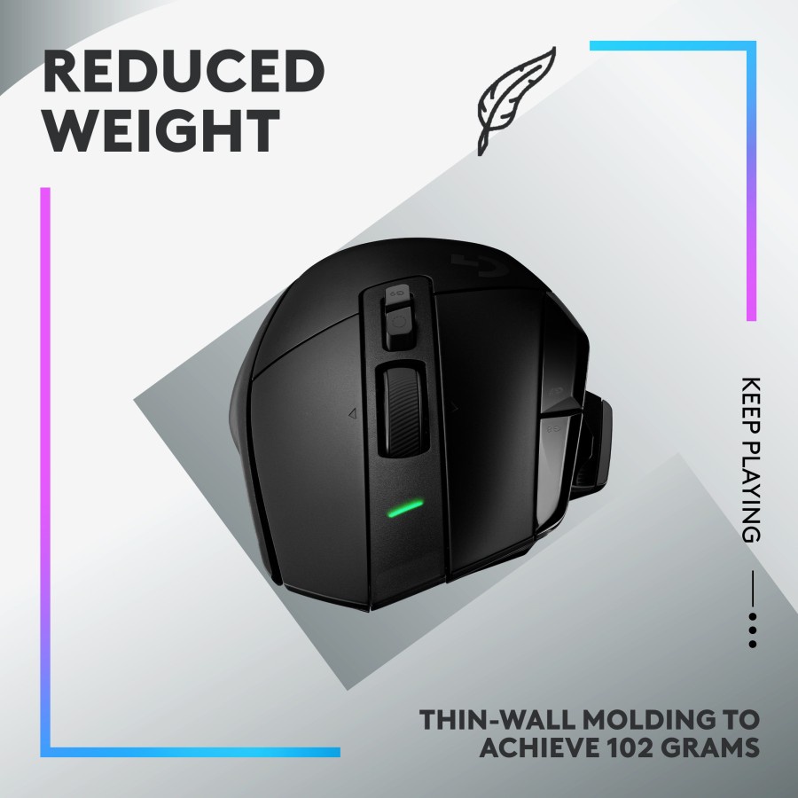 Logitech G502 X LIGHTSPEED Mouse Gaming Wireless HERO 25K DPI