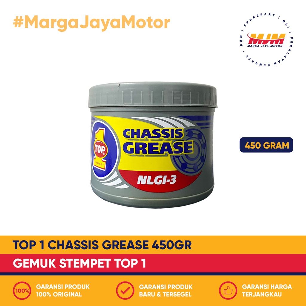 Top1 Chasis Grease NLGI-3 450gr Gemuk Stempet Top1