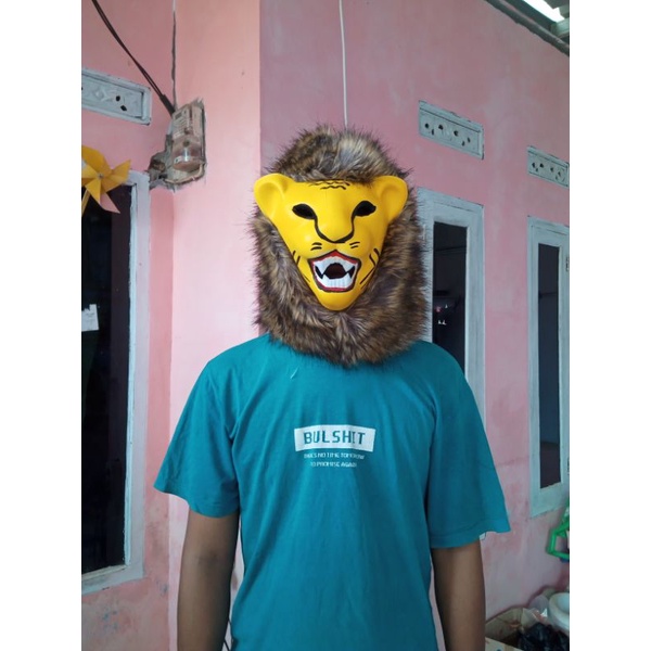 topeng harimau bulu halus all size beli X5 gratis 1