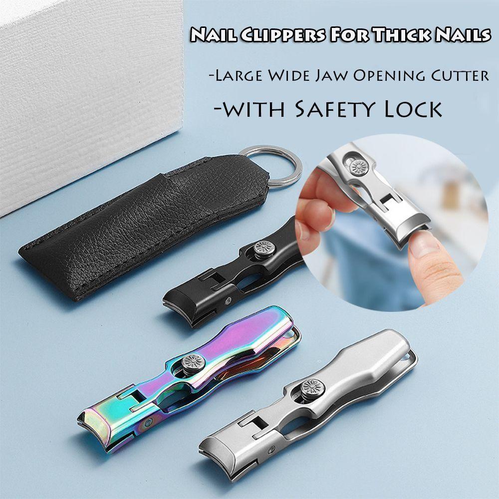 R-flower Nail Clippers Kuku Ultra Tajam Rahang Lebar Anti Splash Trimmer