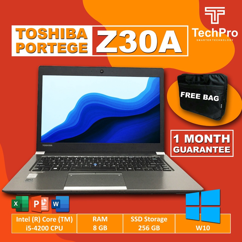 LAPTOP TOSHIBA PORTEGE Z30-A CORE I5 GEN 4 MURAH LEBAY!!!