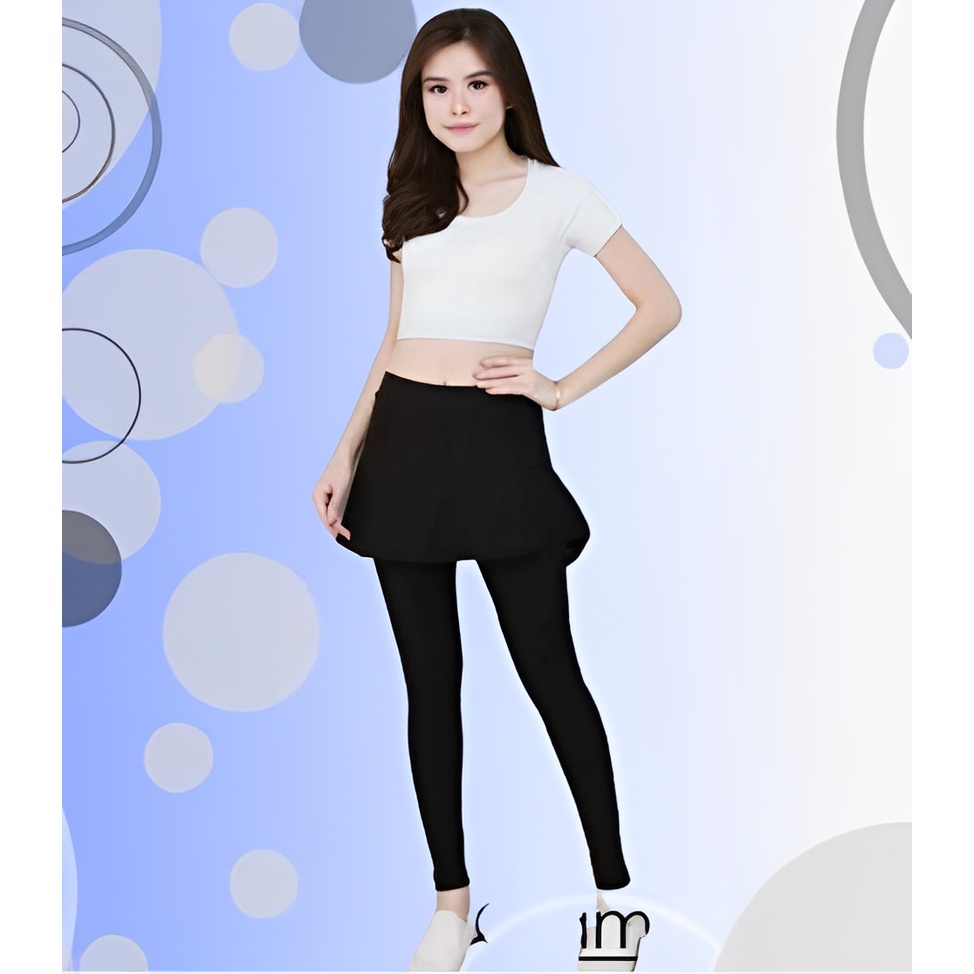 LEGGING ROK SPORT BAHAN SPANDEK JERSEY PREMIUM BISA COD IMF