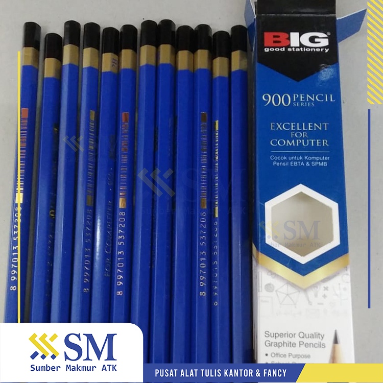 

(LSN) PENSIL 2B BIG 900 BIRU ISI 12 PCS
