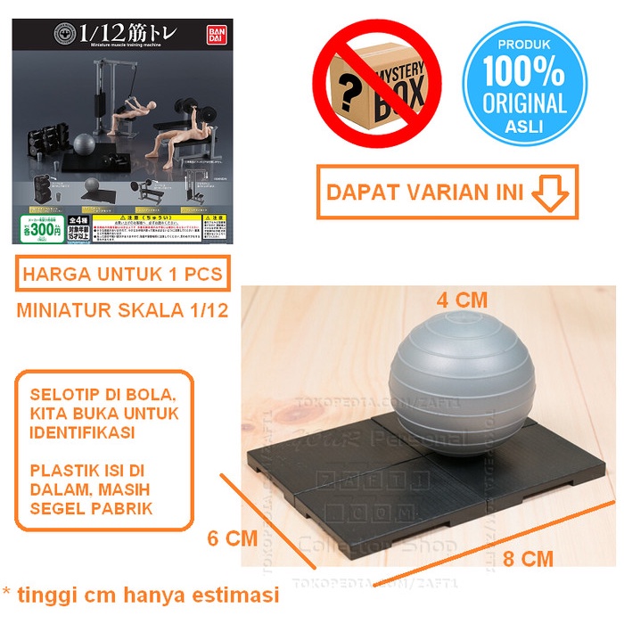 Promo Balanceball Mat 1/12 Miniature Training Machine Gym Gashapon Gacha Shf Gilaa