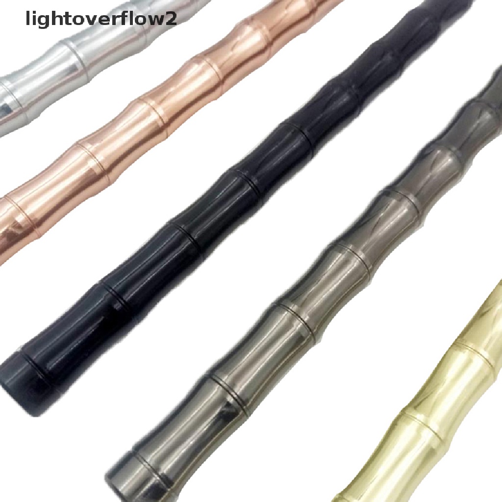 (lightoverflow2) 1pc Pulpen Bentuk Bambu Bahan Kuningan Untuk Sekolah / Kantor