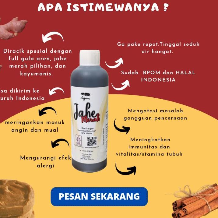 

9.9 Fasion sale DEEJAMOE JAHE MERAH CONCENTRAT 250 ml grosir