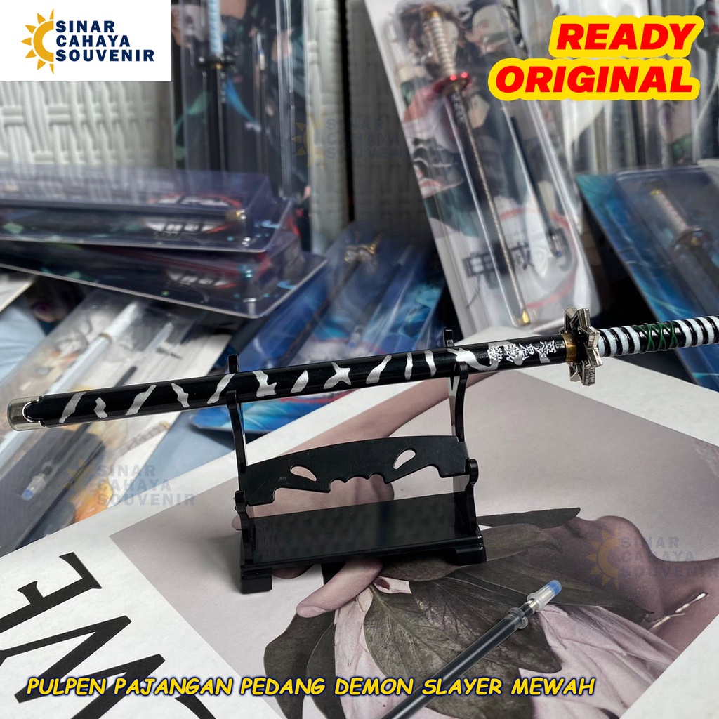 

Pulpen Pajangan Pedang Demon Slayer Mewah | Pena Hitam ATK Souvenir Murah Meriah Unik Lucu