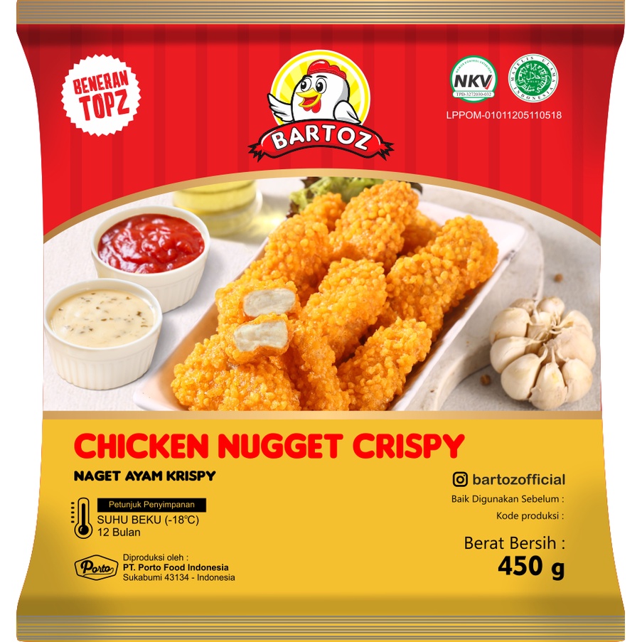 

BARTOZ CHICKEN NUGGET CRISPY 450gr