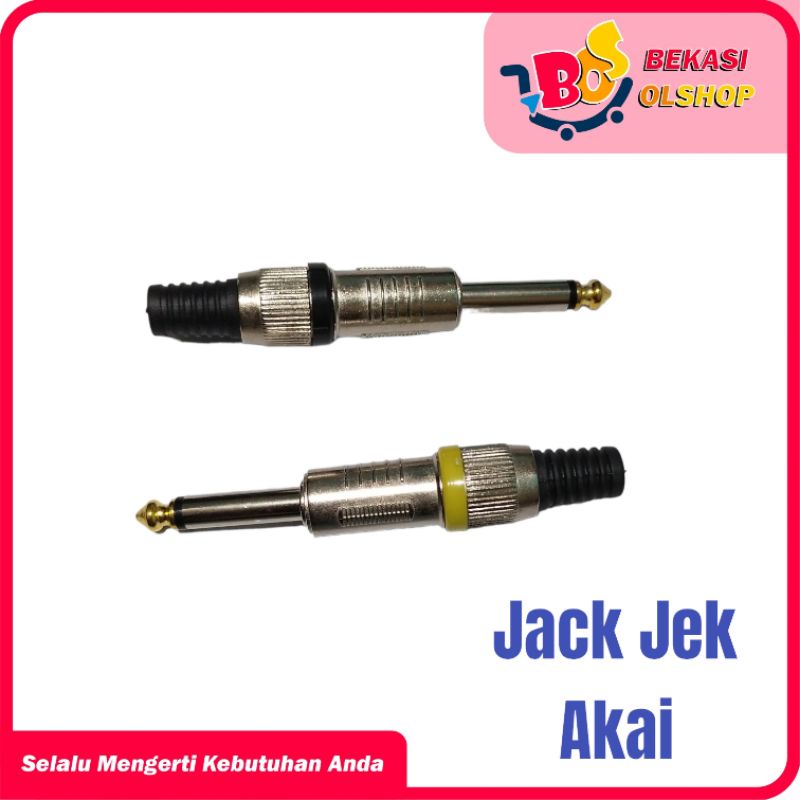 Jack Akai Mono CANARE Jak Mic Jek Gitar 6,5mm Jeck Audio Mono