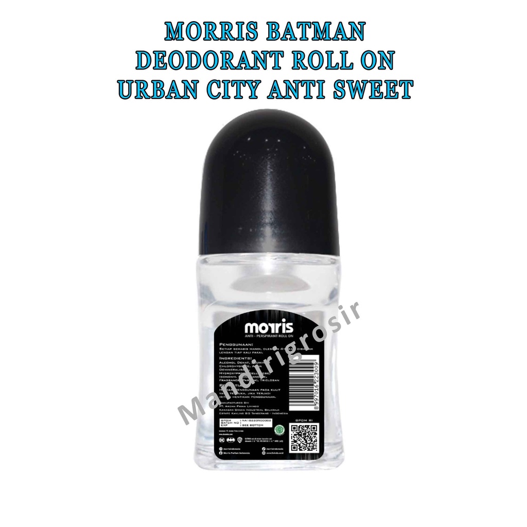 Morris Deodorant Batman * Deodorant Morris * Anti Sweat * Urban City Roll On