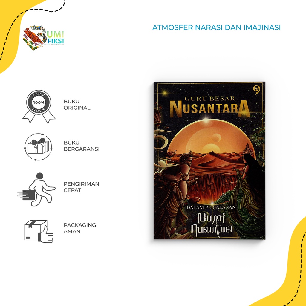 Buku Novel - Guru Besar Nusantara - Bumi Nusantara - Penerbit Gagas Media - Bumifiksi