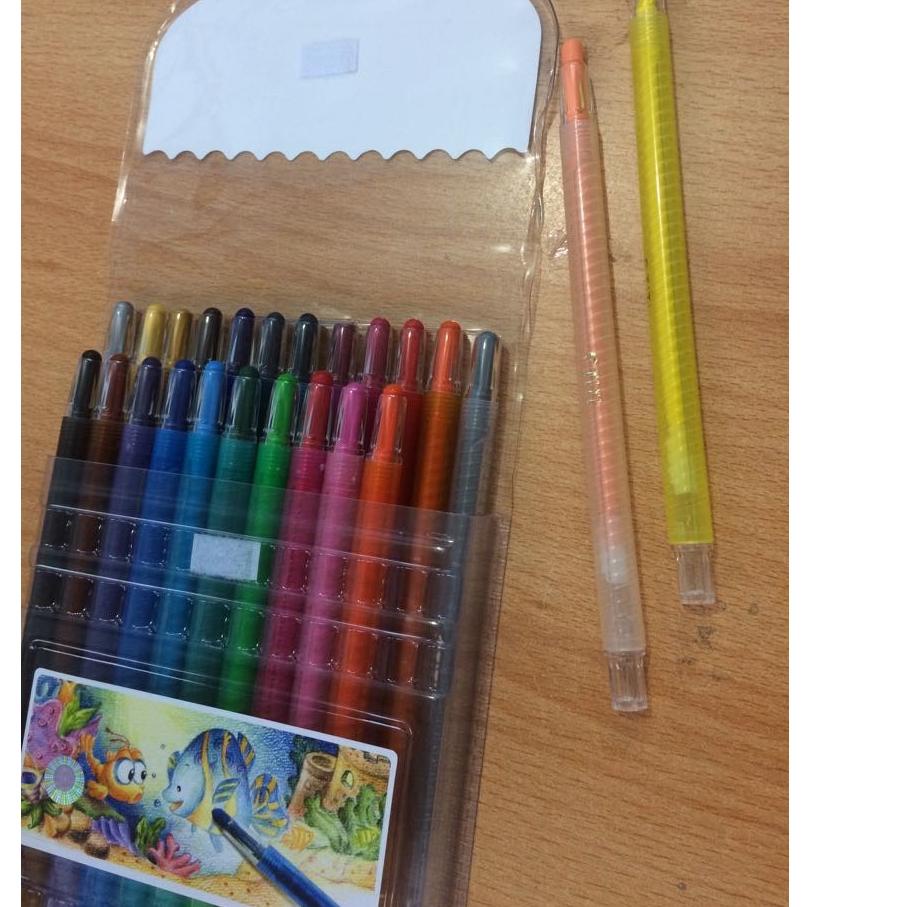 

Berkualitas TITI - Twist Crayon Putar 24 Warna - Set ✓