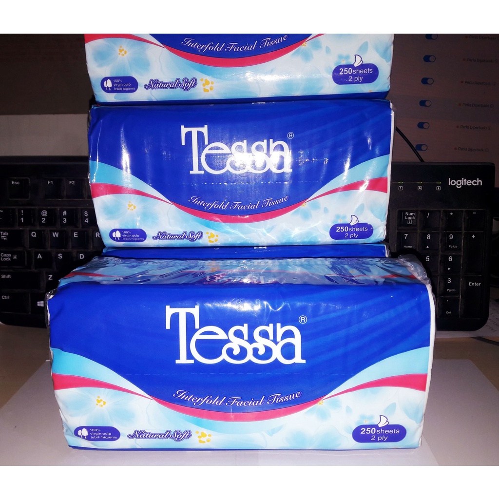 TISSUE TESSA 250 SHEET ( 1 PACK ISI 4 PCS )/ TESSA 250 SHEET