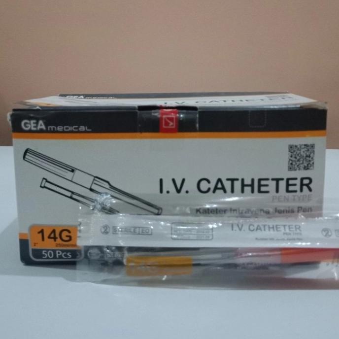 Promo Iv Catheter 14G 14 16G 16 / Abocath Gea / Jarum Infus Gea Per Box