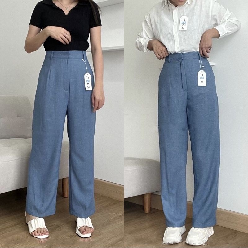 Celana Kulot Wanita Anti Kusut - Loose Pants Celana Kantor Rozel Misty Pants Patite