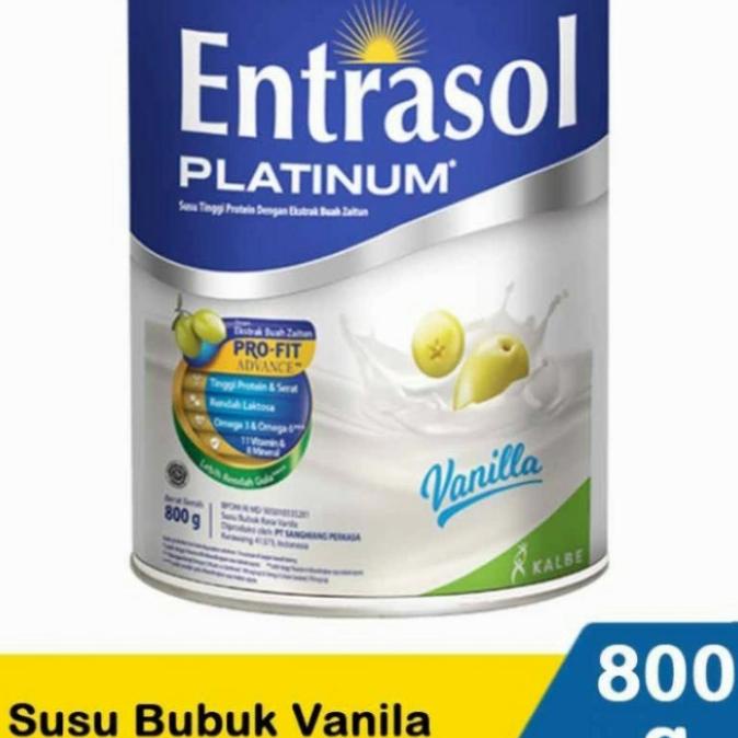 

[ COD ] ENTRASOL Platinum Vanila / susu Entrasol Vanila 800gr