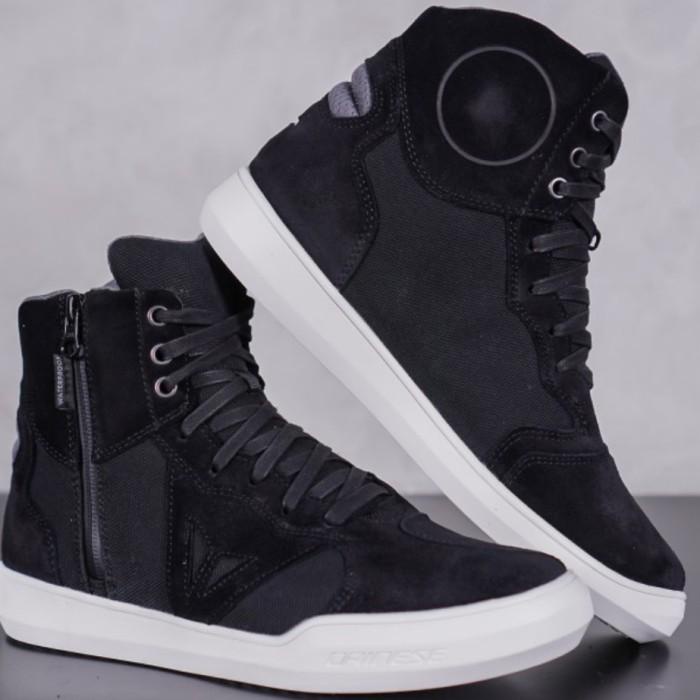Biker Sepatu Dainese Metropolis Dwp Black Grey | Sepatu Touring Waterproof