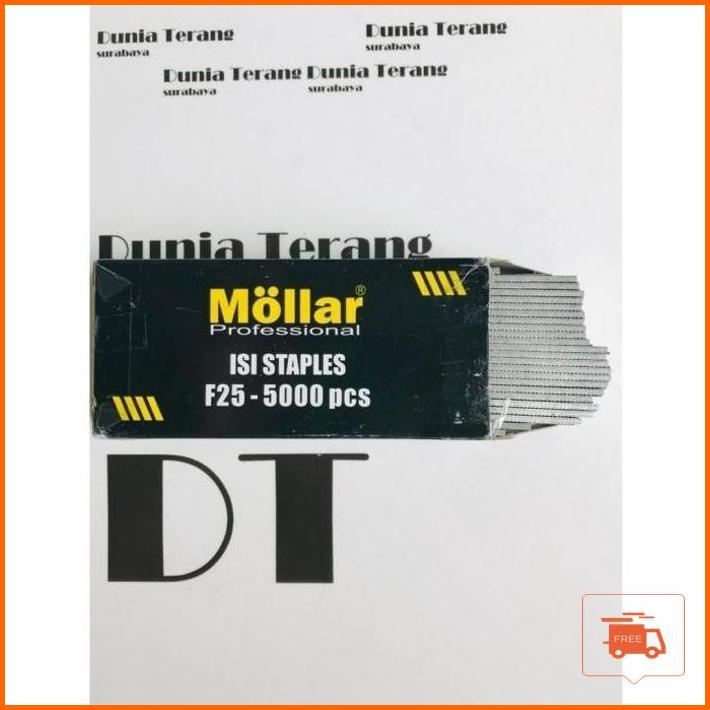 Refill Isi Paku Tembak F25 MOLLAR 5000pcs u Mesin Paku Tembak Angin MURAH