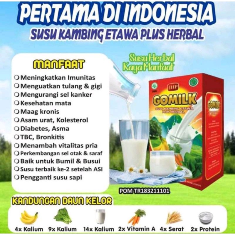 

susu kambing herbal gomilk