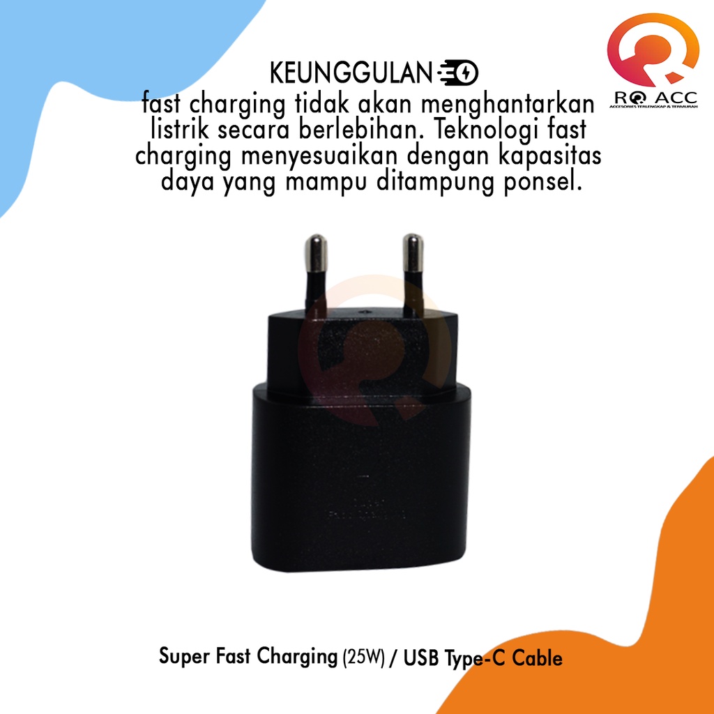 [RO ACC]CHARGER SAMSUNG EP-TA800 25W SUPER FAST CHARGING TYPE C ORIGINAL