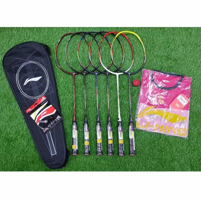 :::::::] Raket Badminton Lining LiNing GForce 9000 G Force 9000 Extra Strong