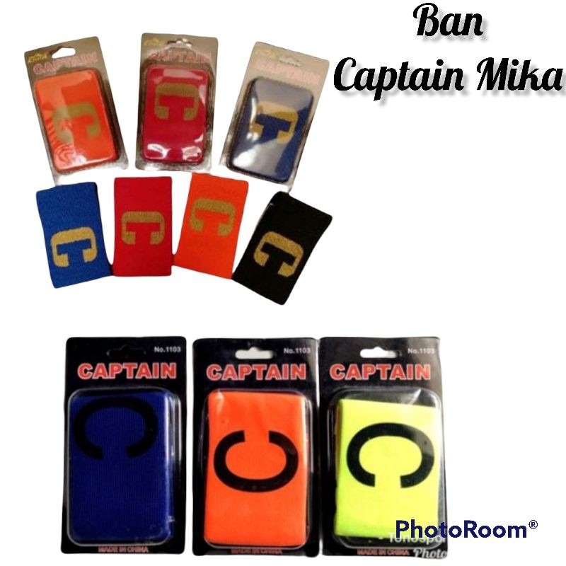 WRISTBAN -  BAN CAPTAIN - BAN KAPTEN LOGO C UNTUK BOLA FUTSAL + BOX MIKA