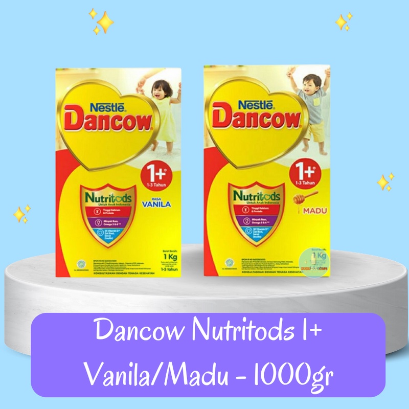 Dancow Nutritods 1+ 1000g Vanila/Madu (1-3 Tahun) - Susu Formula