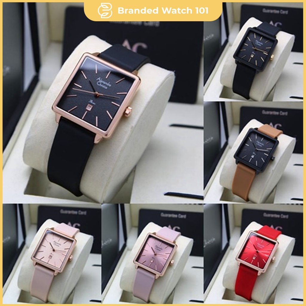 ORIGINAL Jam Tangan Wanita Alexandre Christie AC 2810 / AC2810 / 2810 Garansi Resmi 1 Tahun, Rubber
