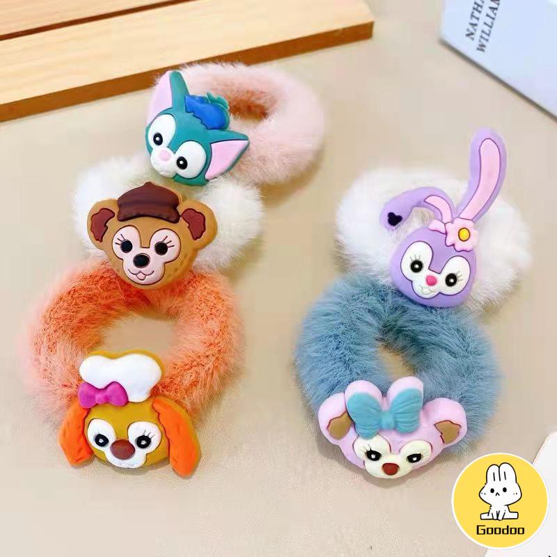 5-Types Ikat Rambut Kartun Wanita /Kuncir Bulu Elastis Karet Hair Tie/Fashion Korea Lucu /Aksesoris Wanita Anak -Doo