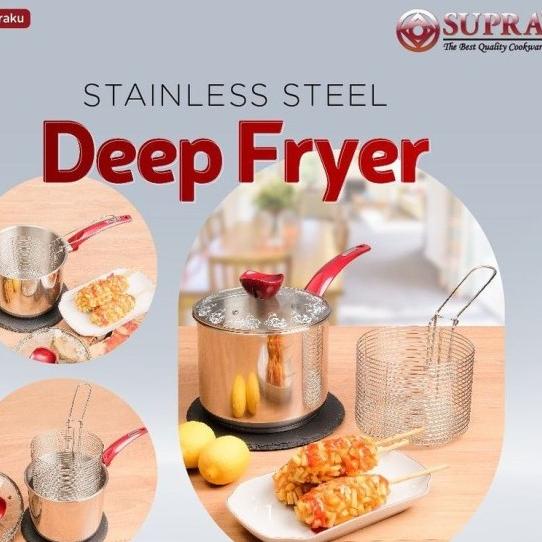 Supra 20 deep fryer (wajan goreng kentang fried chicken serbaguna)
