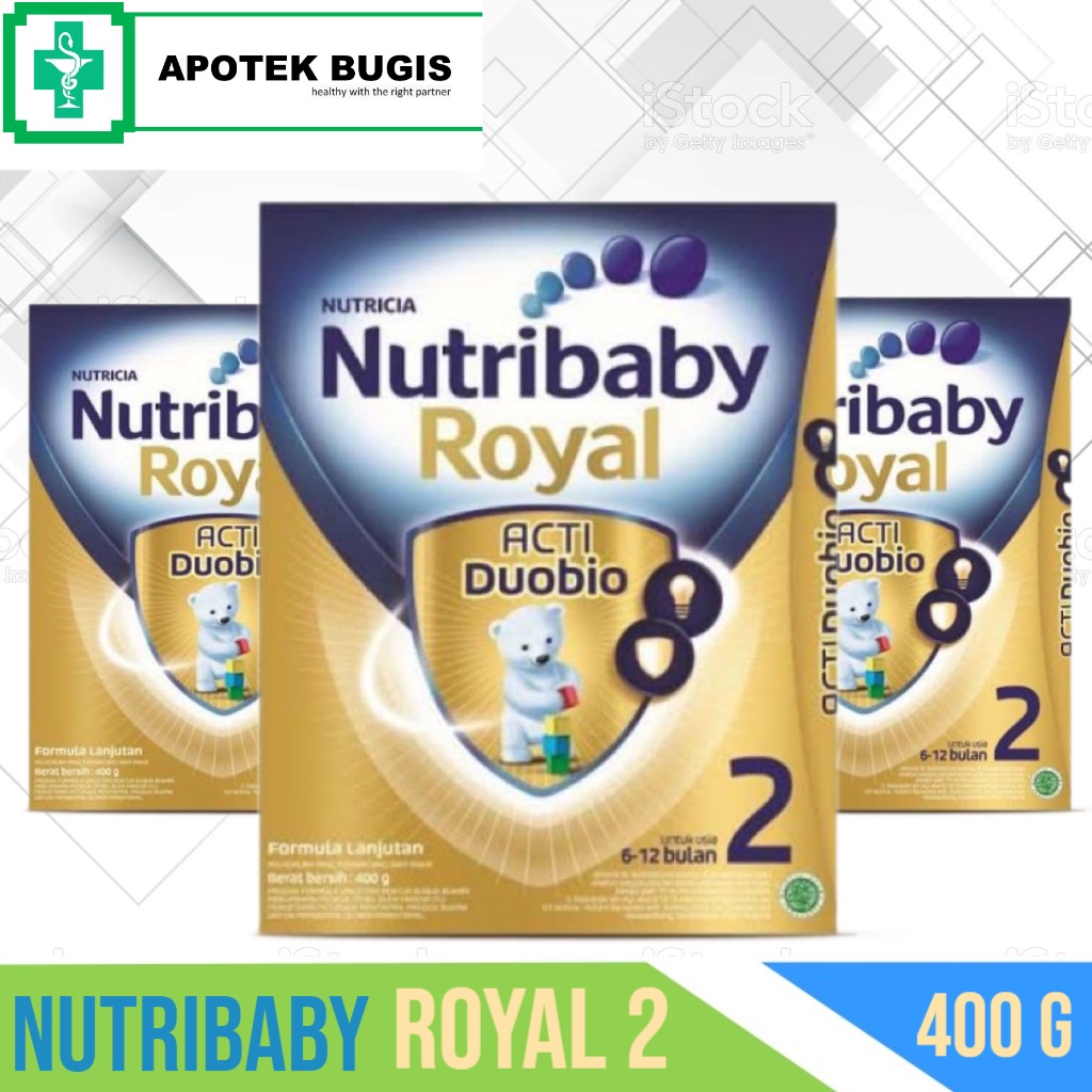 Nutribaby Royal 2 Acti DuoBio box 400gram 400 gr susu formula bayi 6-12 bulan kemasan baru nutricia