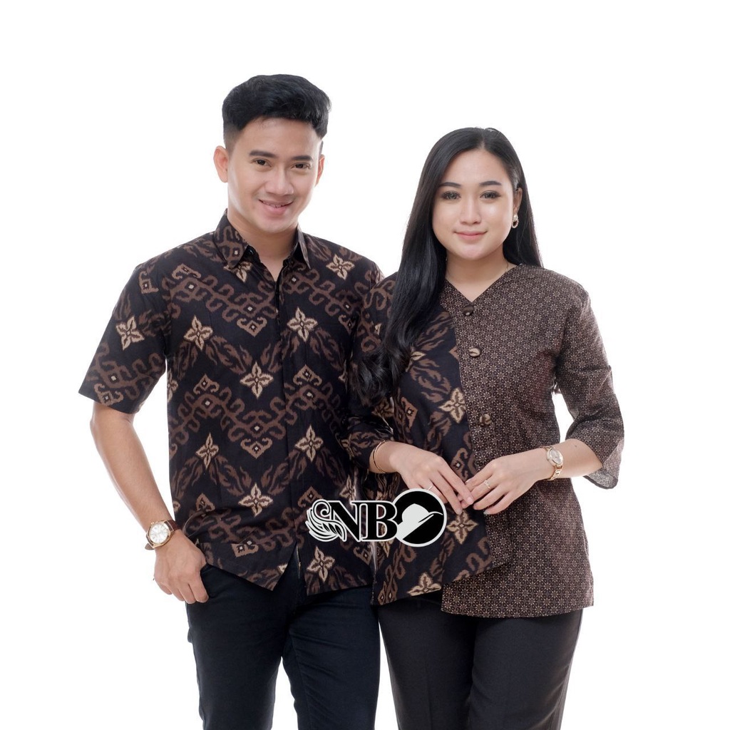 Baju Batik Couple Modern Pasangan Seragam Kerja Kantor