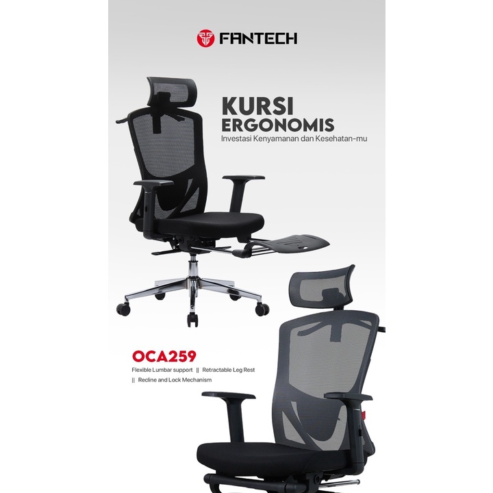 Fantech OCA259 / OC-A259 Premium Gaming Chair / Kursi Gaming