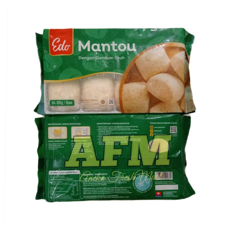 

EDO MANTAU WHOLEWHEAT 320GRAM MANTAO GANDUM PAO PAU GANDUM WHOLE WHEAT