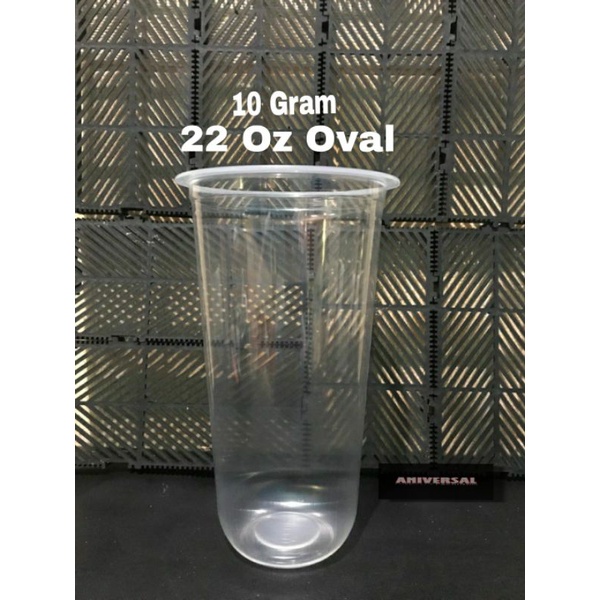 ✢◇▼Gelas Plastic Cup PP 22 Oz oval 9 &amp; 10 Gram/gelas  Plastik cup 22 oz /Gelas Cup Plastik Pp  22 oz