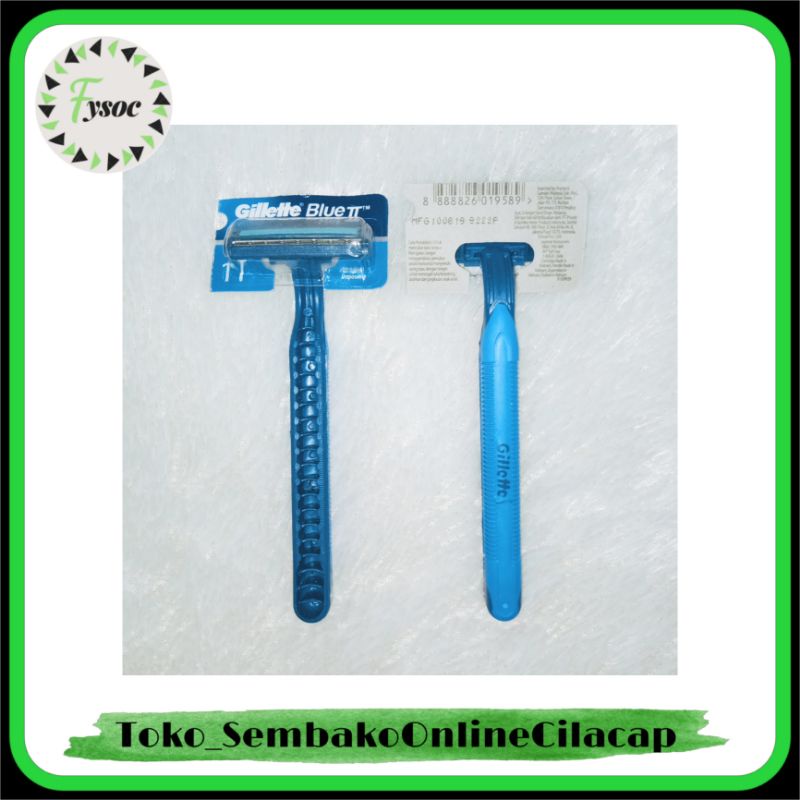 GILLETTE BLUE II ALAT CUKUR KUMIS JENGGOT