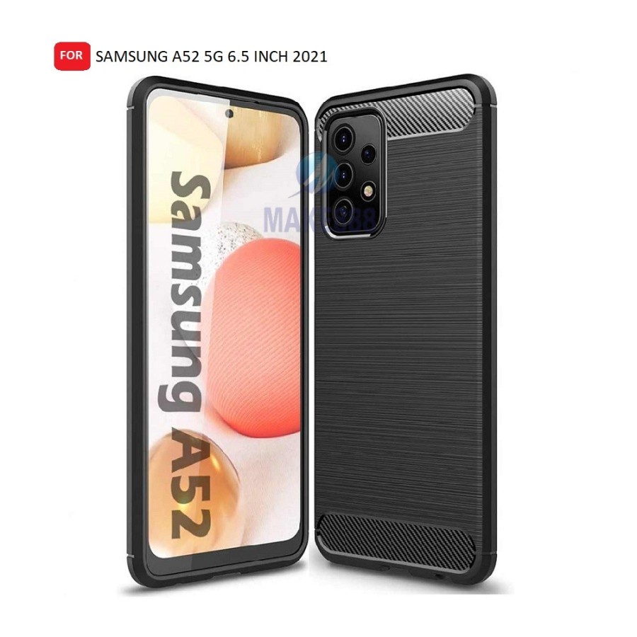 CASE SLIM FIT CARBON IPAKY SAMSUNG A52 5G SOFTCASE - GA