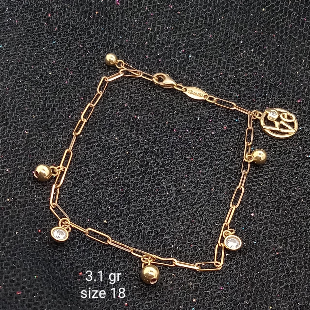 Gelang emas 17K - 3.1 gr kadar 750 - 3761