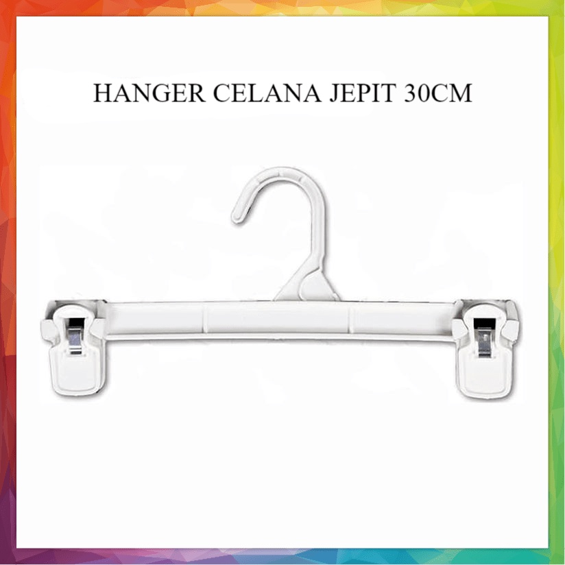 Hanger Jepit Gantungan Celana Hanger Plastik Celana Rok Hanger Jepitan-BH