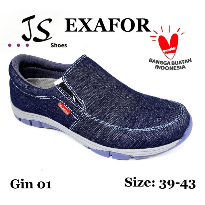 EXAFOR GIN 01 - SEPATU SLOP CASUAL PRIA DEWASA MERK EXAFOR