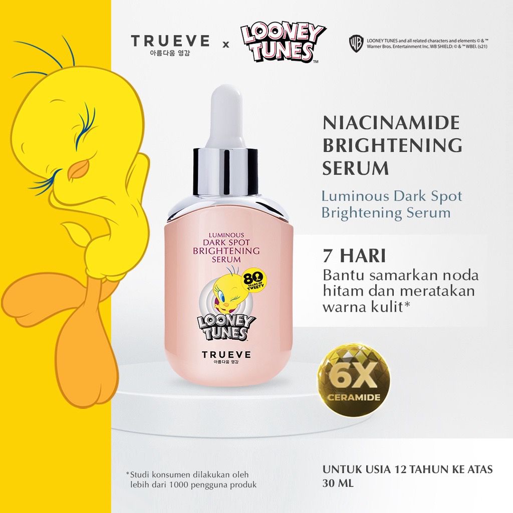 TRUEVE x Looney Tunes Luminous Dark Spot Brightening Serum 30 ML