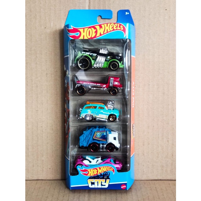 Hotwheels 5 Pack City with Haulinator HFV89