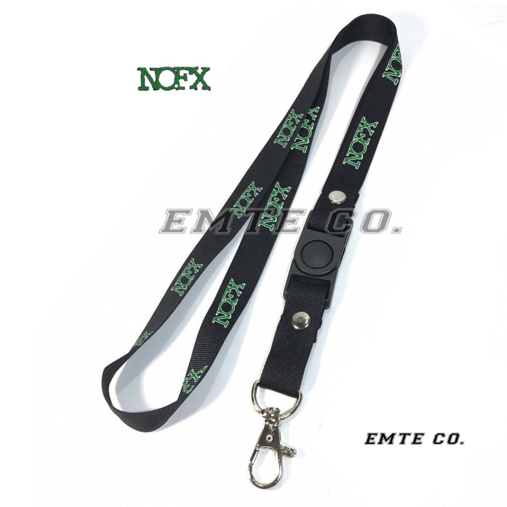 

Tali Lanyard BAND NOFX / BAND METAL POP PUNK ROCK / GANTUNGAN KUNCI/GANTUNGAN ID CARD/GANTUNGAN POD Best seller COD