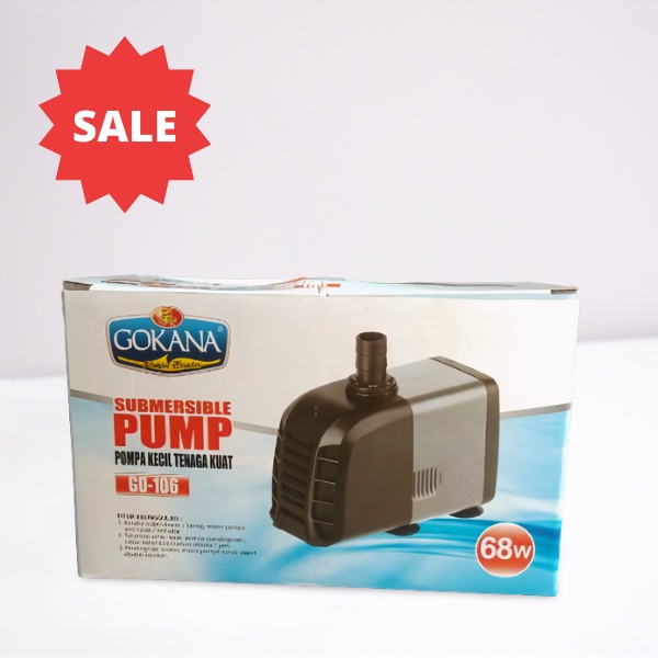 GOKANA GO-106 Pompa Filter  Kolam Hidroponik Akuarium Water Pump Power Head Submersible Pump