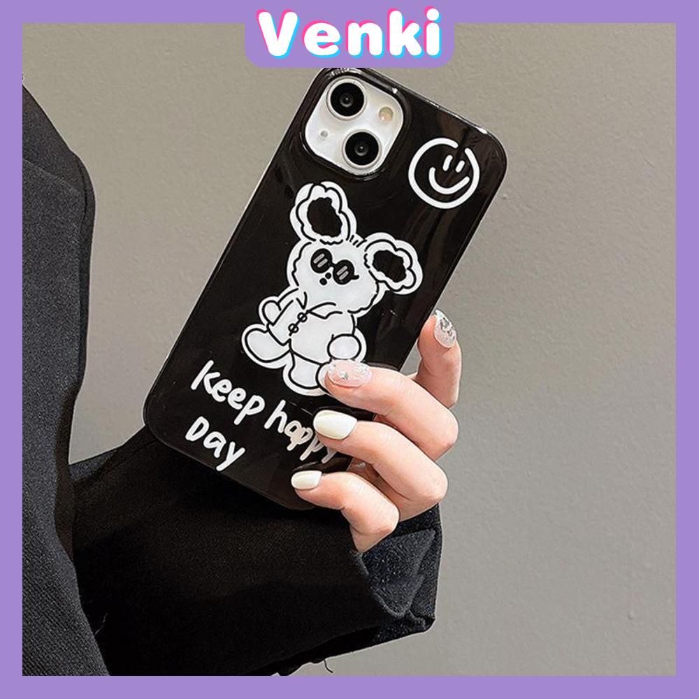 Case For iPhone 14 Series TPU Soft Case Cartoon Sunglasses Dog Glossy Black Candy Case Camera Protection Shockproof For iPhone 14 13 12 11 Plus Pro Max 7 Plus X XR