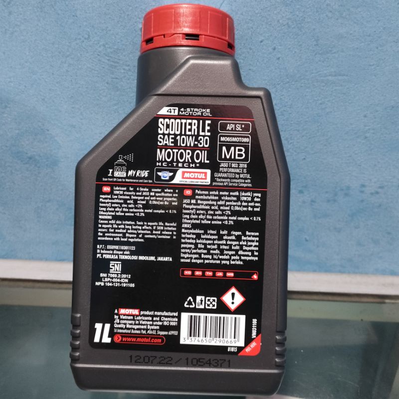 Oli Motul Matic 1L Scooter Sae 10w30 Motul HC-Tech 1 liter ORI 100%