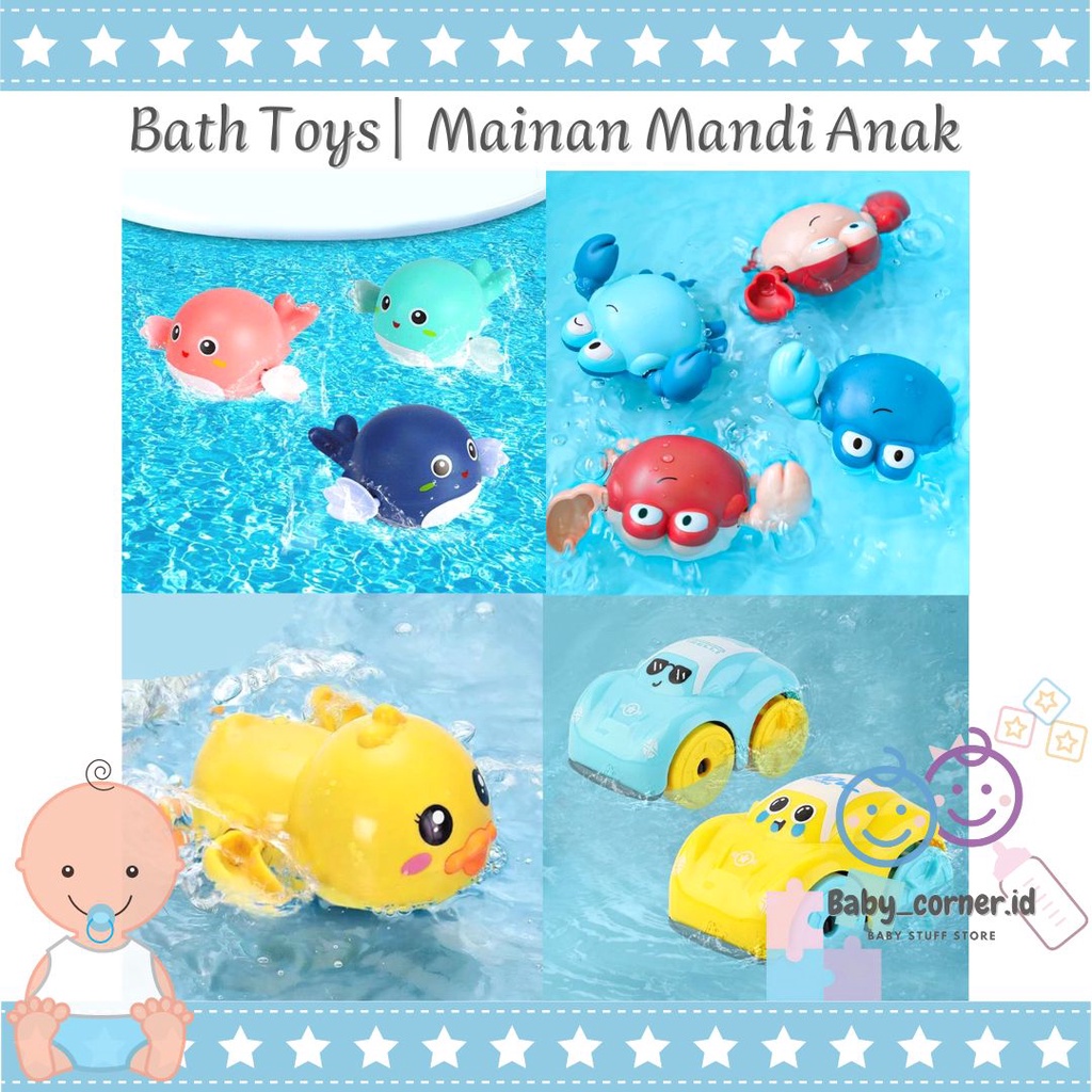 Mainan Air | Mainan Mandi Berenang Anak Karet Cit Cit | Bath Toys